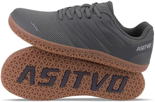 ASITVO Wide Men's Barefoot Zero Drop Sole Minimalist Sneakers Walking Shoes | Width Toe Box Cross Trainer Gym TPU Toe No-Sew Upper Grounding