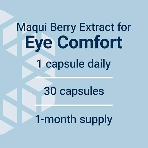 Life Extension Tear Support with MaquiBright®, 60 mg, maqui berry extract for dry eyes, supports eye health, encourages tear production, gluten-free