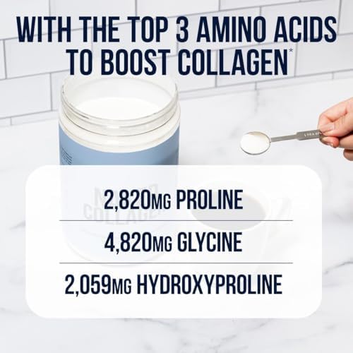 NAKED Collagen Peptides Protein Powder, 60 Servings, Pasture-Raised, Unflavored Grass-Fed Hydrolyzed Collagen Supplement, NSF Certified, Paleo Friendly, Non-GMO, Keto, Gluten Free, 20oz