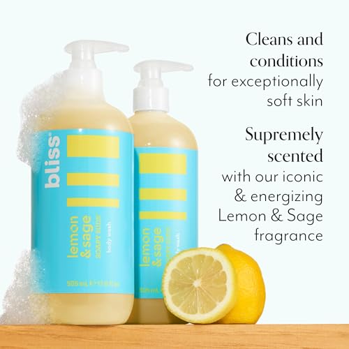 Bliss Soapy Suds Lemon and Sage Body Wash Cleanser - 17 Fl Oz - Skin-Loving