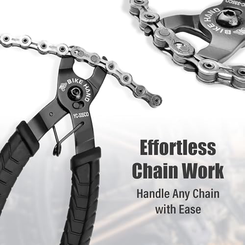 BIKEHAND Bike Bicycle Chain Master Link Pliers Tool - MTB Road Quick Link Remover Removal - Compatible with All Brands: for Shimano Sram KMC Chain