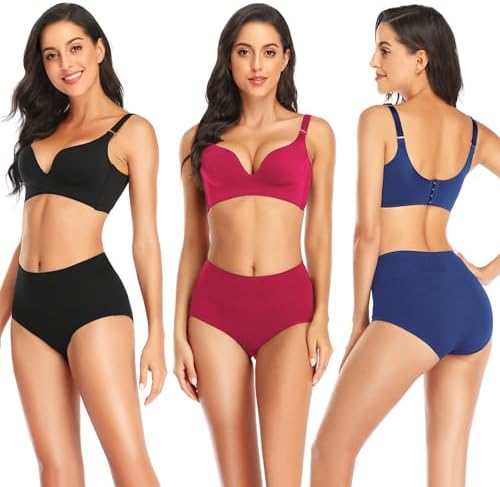 Womens Tummy Control Underwear Cotton High Waisted Full Briefs