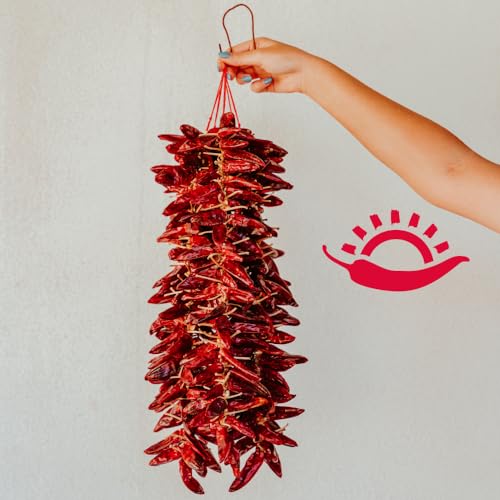 TUTTOCALABRIA Dried Whole Calabrian Chili Peppers, Dry Pepper on Stem, 20 g
