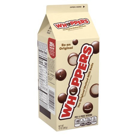 Whoppers, Malted Milk Balls Chocolate Candy, 12 Oz (Pack of 3)