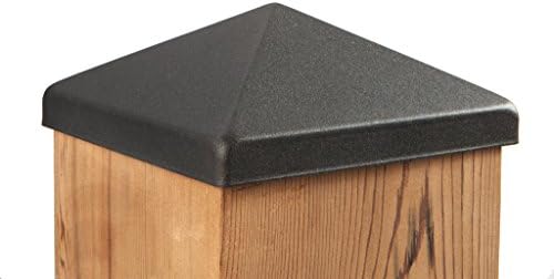 6x6 Apex Pyramid Post Cap - Matte Bronze (5 1/2" x 5 1/2") for Deck and Fence Posts