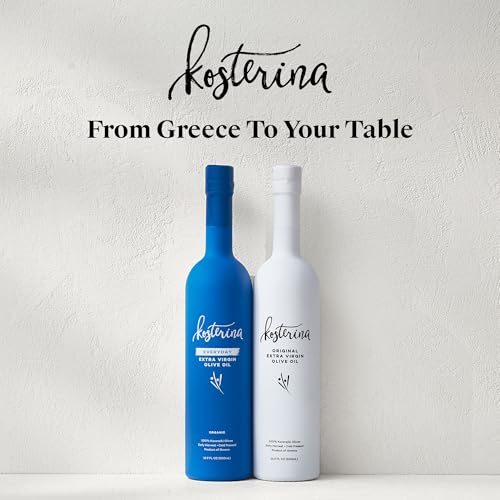 Kosterina Original Extra Virgin Olive Oil, Cold-Pressed EVOO (16.9oz)