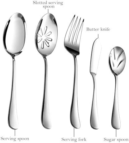 Silverware Set for 8, 40 Piece Stainless Steel Flatware Utensil Cutlery Set