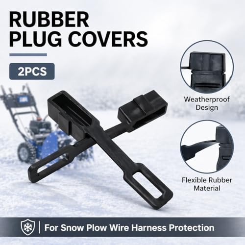 2PCS 61548 Plug Covers For Western SnowEx Fisher Snow Plow Wire Harness | Replaces 61548K B61548 8291K