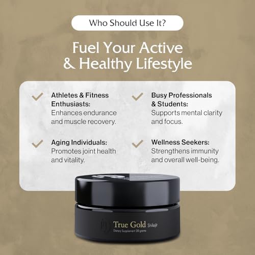 Purblack Pure Shilajit Resin, 85+ Trace Minerals, 60 Servings | Gold-Infused Himalayan Resin for Men&Women | Energy & Immunity Support, Made in USA