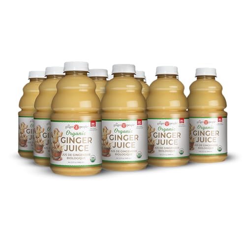 Organic Turmeric Juice, 99% Pure Turmeric Juice by The Ginger People – Drug Free Support, Non-GMO, Premium Quality, 32 Fl oz Bottle (Pack of 1)