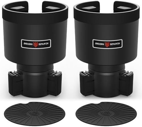 SEVEN SPARTA Car Cup Holder Expander for 32-40oz Large Bottles & Tumblers