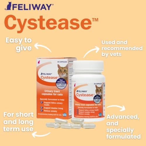 FELIWAY Cystease Advanced Urinary Tract Support for Cats (Pot Size: 30 Tablets)
