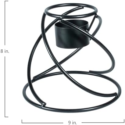 Echo Valley 9128 Helix Globe Stand, 8-Inch, Black, Small