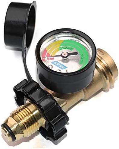 Propane Tank Adapter POL to QCC1 Converts Old Tank Valve to New Connection | Universal Fit 100 lb POL to QCC1 Type 1 Propane Adapter with Wrench and Hand Wheel for Old Tank Valve to New Hose Connection