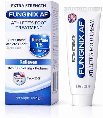 Funginix AF Athlete's Foot Anti-Fungal Treatment, FDA-approved, Safe and Effective, 1 Ounce Tube