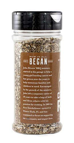4 Rivers - Smokehouse Brisket Rub - Dry Rub Seasoning for Roasting, Slow-Cooking or Grilling - Premium Blend - Multi-Regional Recipe - Premium Ingredients - 6 oz | Seasoning for Roasting, Slow-Cooking or Grilling, Premium House-Made Blend, Multi-Regional…