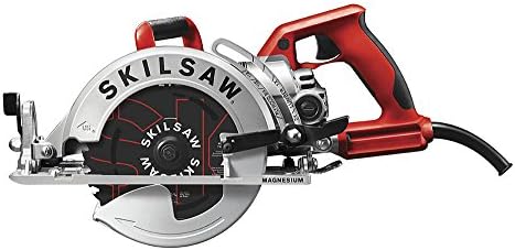 SKILSAW SPT77WML-01 15-Amp 7-1/4-Inch Lightweight Worm Drive Circular Saw, Silver | 11.5 Lb Magnesium Worm-Drive, Dual-Field 15a Motor, 7-1/4 Blade