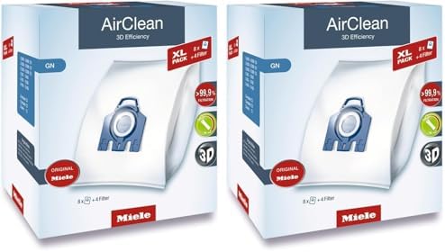 Miele GN Vacuum Cleaner Bags, XL-Pack for Select Miele Canister Vacuums