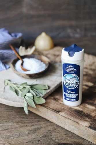 La Baleine Fine Sea Salt, Mediterranean Sea Salt, Shaker Bottle, Product of France, 4.4 Oz