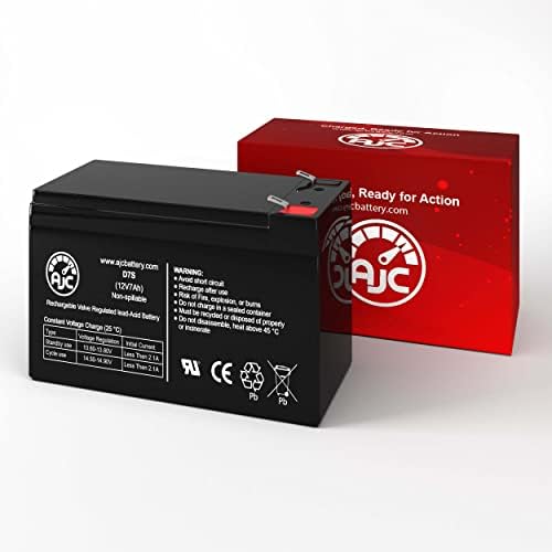 AJC Battery Compatible with Razor MX350 Dirt Rocket Versions 9+ 12V 7Ah Electric Scooter Battery