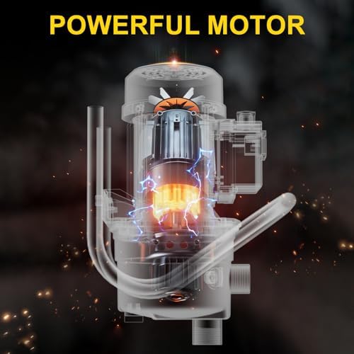 Water Transfer Pump 110V Shallow Well Pump 1.6HP Electric Portable Garden Pressure Booster Pumps for Sprinkler Irrigation Lawn with Adapters, Green