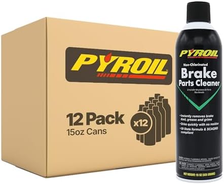 Non-Chlorinated Brake Parts Cleaner, Low VOC, Instantly Removes Brake Dust, Grease & Grime, Quick Drying, 13 Oz (Pack of 12)