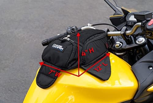 1602M Black Manta X2 Magnetic Tank Bag - Water-Resistant, Tear-Resistant, Industrial Grade Ballistic Nylon with Anti-Scratch Rubberized Polymer Bottom