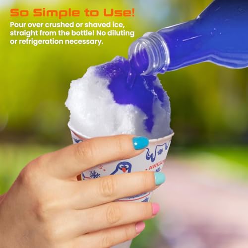 Sugar-Free-Sno-Cone Syrup 32oz Six pack- (Choose Your Own)