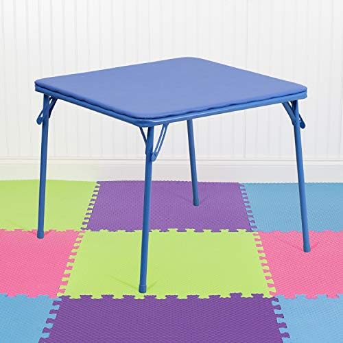 EMMA + OLIVER Blue Kids Folding Table