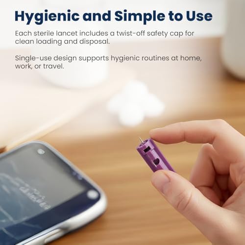 On Call Twist Off Lancets, 100 Lancets | Fine 30 Gauge Tri-Bevel Tip for Blood Sugar Test, Fits Most Lancing Devices, Diabetic Supplies, 100 Count