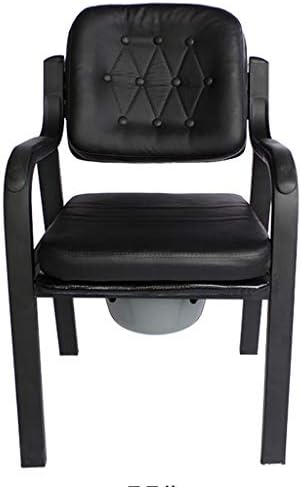 Dyale Deluxe Comfort Commode with Padded Seat Heavy Duty Bedside Commode Chair,Elderly Bathroom Safety Frame Toilet Seat