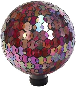 Echo Valley Products 8244 Helix Gazing Globe Outdoor Décor for Lawns and Gardens, Iridescent, 10 inches