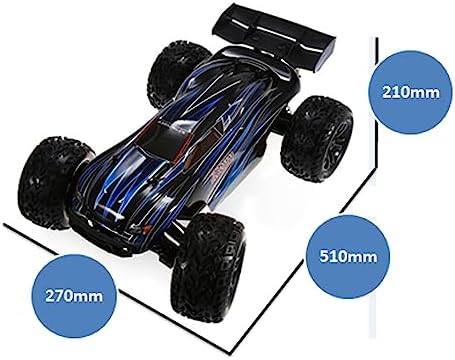 JLBRACINGRC 1/10 80+ KPH Brushless Fast RC Cars for Adults with 3S Battery | 120A ESC, 3670-2500KV Brushless Motor, 4WD Off-Road Monster Truck