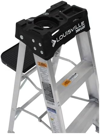 Louisville Ladder 2-Foot Aluminum Step Stool Industrial, 300-Pound Load Capacity, Type IA, AS3002