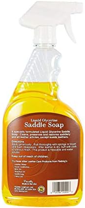 Fiebing's Liquid Glycerine Saddle Soap for Leather (32 oz) - Smooth Leather Cleaner & Conditioner to Soften