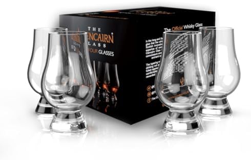 GLENCAIRN Whiskey Glass, Set of 4 in 4 Pack Gift Carton