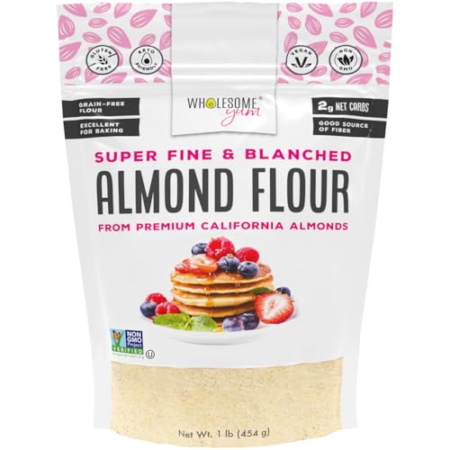 Wholesome Yum Premium Fine Blanched Almond Flour For Baking, Keto, Low Carb