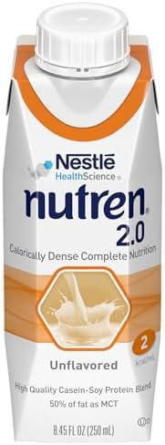 Nestle Nutren 1.5 Tube Feeding Formula, Unflavored, 250 ml, 24 Count, Meal Replacement Beverage