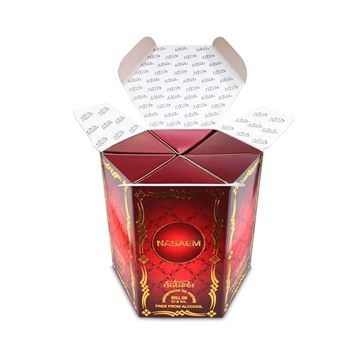 Nabeel Perfumes Roll On-Concentrated Perfume Oil 6ml (0.2 oz) | Heritage Collection | Free from Alcohol | by Nabeel Perfumes (6 Pack, Nasaem Roll On)