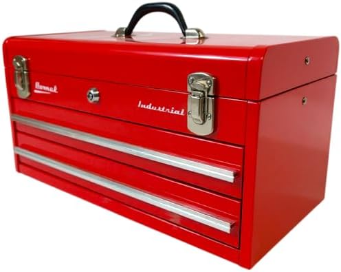Homak Industrial 20-Inch 2-Drawer Friction Toolbox, Brown Winkle Powder Coat, BW00202200