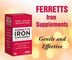 Iron Tablets 106mg (325mg Ferrous Fumarate) - 60 Day Supply of High Potency Iron Supplements for Women & Men
