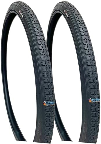 24 X 1 3/8" (37-540m) Pneumatic TIRE, Black Non-Marking. Price is for a Set of 2 Tires
