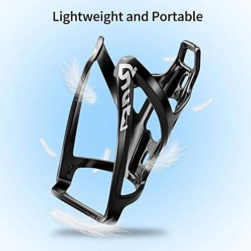 Suruid Bike Water Bottle Cage Ultra-Light Bicycle Bottle Holder Universal Bike Cup Holder Rack for Bicycle, Cycling, MTB, Road/Mountain Bikes 2 Pack - Black