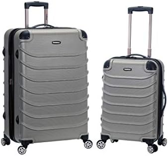 Rockland Speciale Hardside 2 Piece Expandable Spinner Luggage Set, (20"/28"), Black