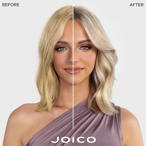 Joico Color Balance Purple Shampoo | For Cool Blonde or Gray Hair | Eliminate Brassy Yellow Tones | Boost Color Vibrancy & Shine | UV Protection