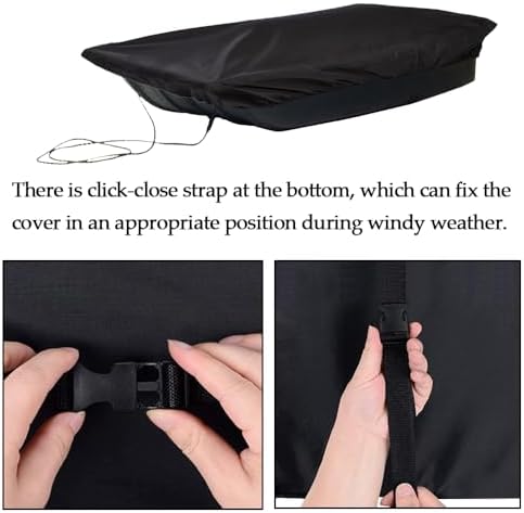 YardJoyliz Jet Sled Cover Waterproof Sled Travel Cover for Ice Fishing Shelter Travel