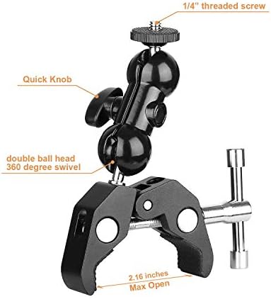 3-in-1 Zoom Recorder Tripod, Clamp Mount Stand Accessory Kit for Zoom Recorder H6 H5 H4n H2n H1n