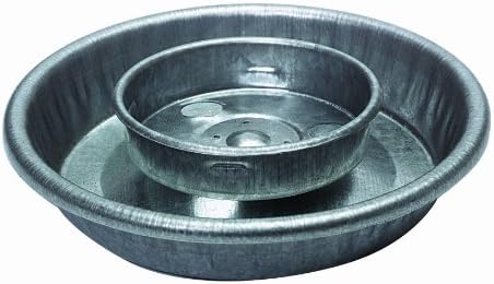 Baby Chick Waterer Base - Little Giant - Metal Waterer Base Jar, 1 Quart (Item No. 9826)