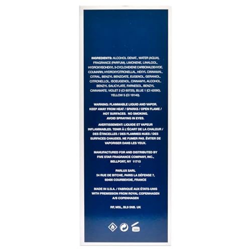 Royal Copenhagen Musk Eau de Cologne Spray for Men, 3.4 Ounce