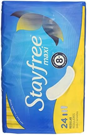 STAYFREE Super Maxi Pads, Size 2, 24 ea (Pack of 3)